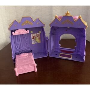 Disney Sofia the First Princess Mini Travel Doll Castle w Furniture Bed Vanity
